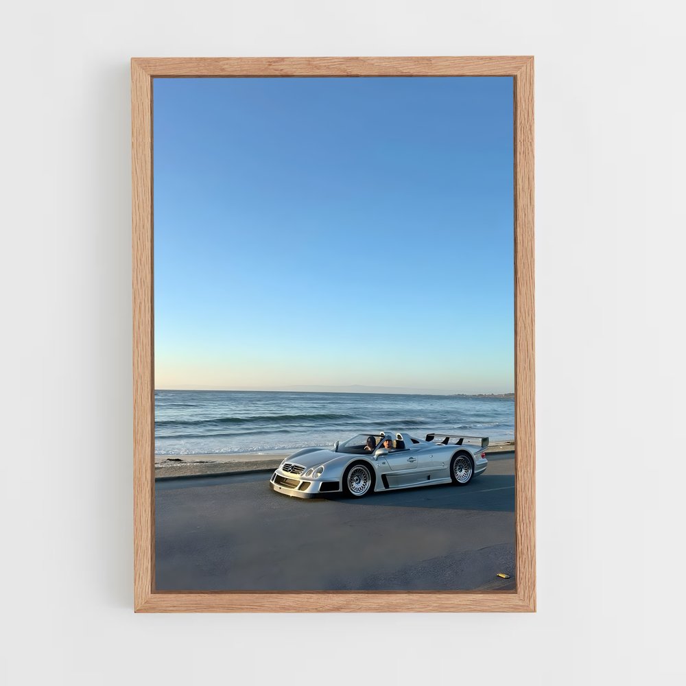Poster Roadster à la Plage – affiche Mercedes (vue 4)
